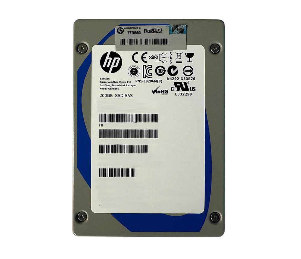 741151-S21 HP 200GB SAS 12Gb/s High Endurance 2.5-Inch Enterprise Solid State Drive for ProLiant S...