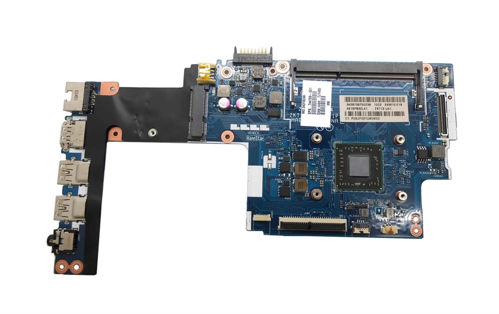 744789-501 HP System Board (MotherBoard) AMD Elite A4-1250 1.0GHz for Pavilion 11-E110 Notebook PC (Refurbished)