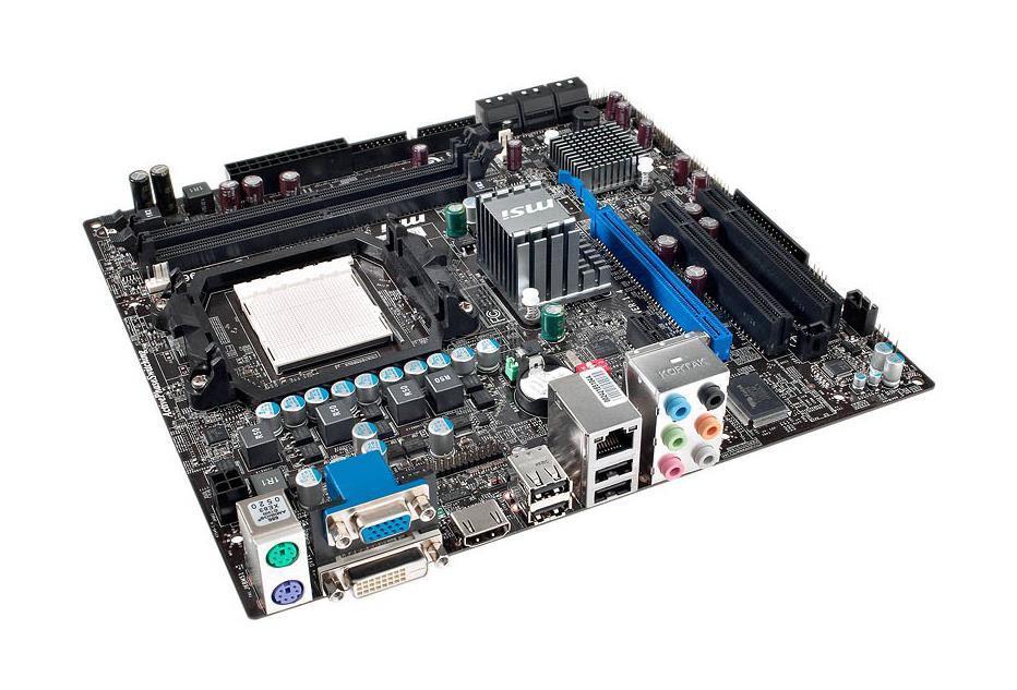 7549-018 MSI Socket AM2+ AMD 785G + SB710 Chipset AMD Phenom II X4/ Phenom II X3/ Phenom II X2/ Phenom X4/ Phenom X3/ AMD Athlon II X2/ Athlon X2/ AMD Sempron Processors Support DDR2 2x DIMM 6x SATA2 3.0Gb/s Micro-ATX Motherboard (Refurbished)