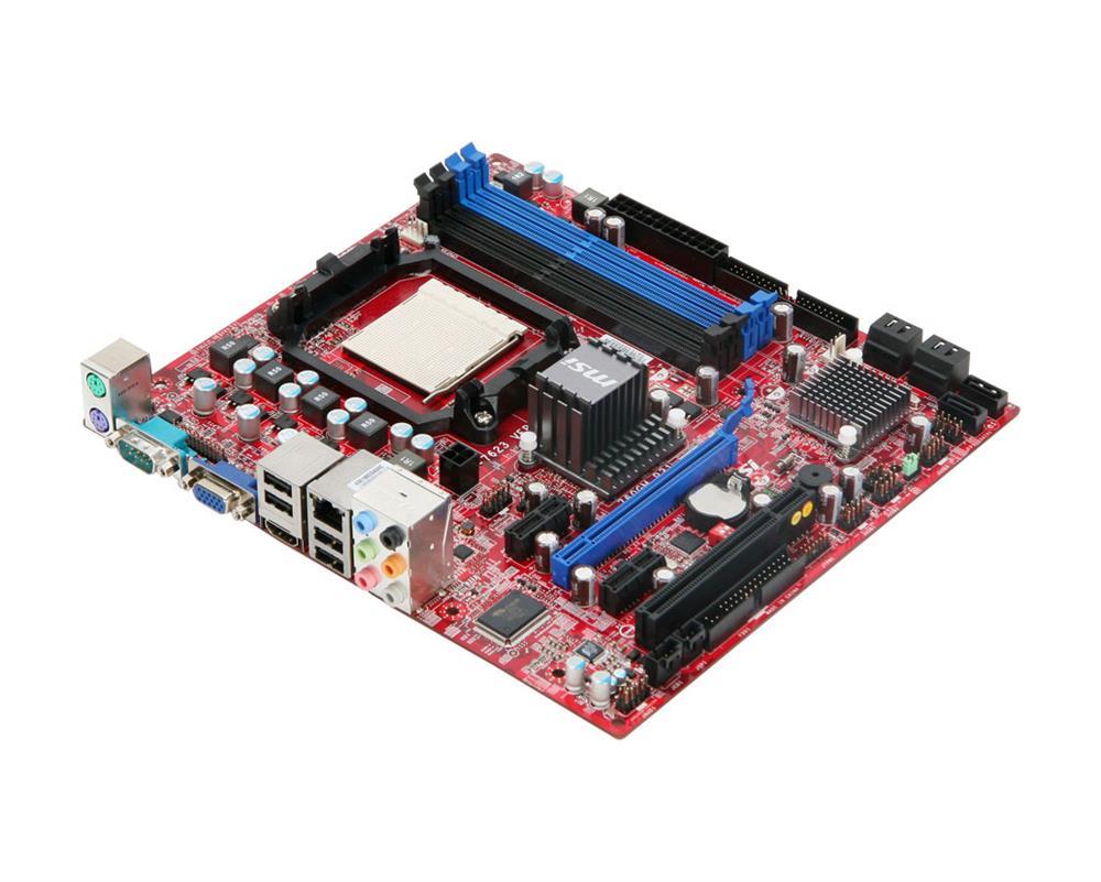 760GM-P35-A1 MSI Socket AM3 AMD 760G + SB710 Chipset AMD Phenom II/ AMD Athlon II/ AMD Sempron Processors Support DDR3 4x DIMM 6x SATA 3.0Gb/s Micro-ATX Motherboard (Refurbished)