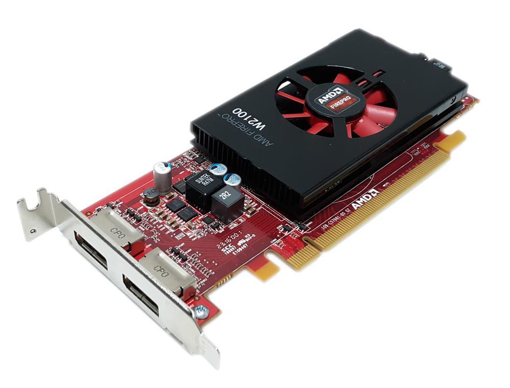 762896-001 HP AMD Firepro W2100 2GB DDR3 128-Bit 2x DisplayPort PCI-Express 3.0 Video Graphics Card