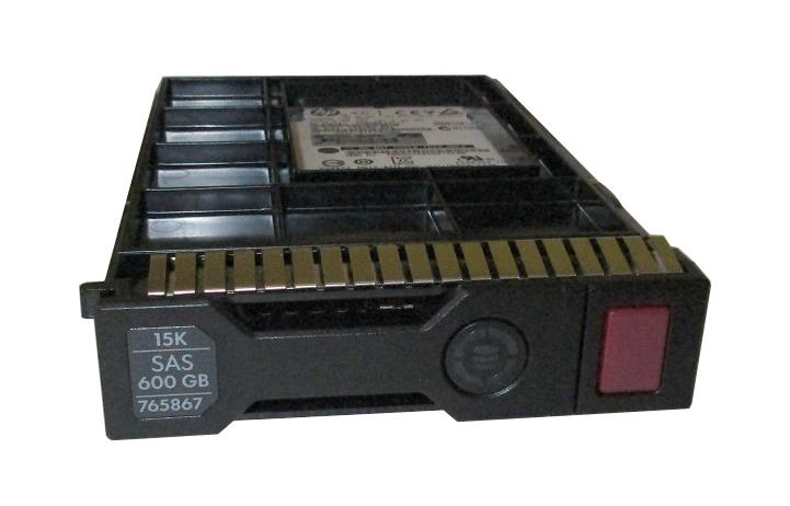 765867-001 HPE 600GB 15000RPM SAS 12Gbps Hot Swap 2.5-inch Internal Hard Drive witn 3.5-inch SC Converter
