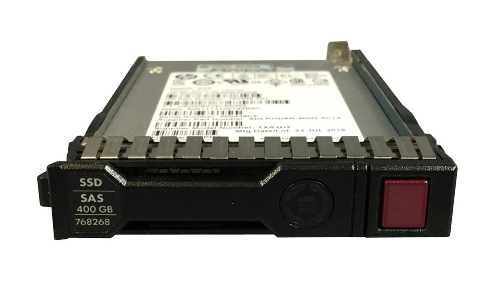 768268-001 HP 400GB SAS 6Gbps Hot Swap 2.5-inch Internal Solid State Drive (SSD)