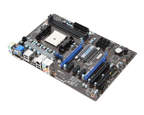 7695-030R MSI Socket FM1 AMD A55 Chipset AMD Athlon II X4/ Athlon II X2/ AMD A8,A6 Series/ AMD E2 Series/ AMD A4 Series/ AMD Sempron Processors Support DDR3 2x DIMM 6x SATA 3.0Gb/s Micro-ATX Motherboard (Refurbished)
