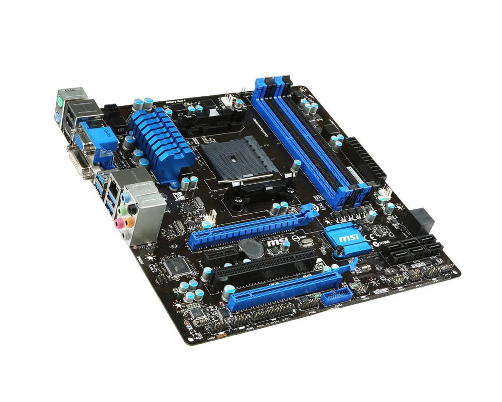 7721-004R MSI A88xm-e45 Gl/SATA600/r/USB3.0/DVI/HDMI/VGA A88x MATX Motherboard (Refurbished)