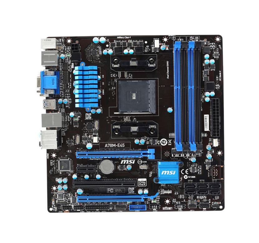 7721-005R MSI A78m-e45 micro-ATX Socket Fm2+ AMD A78 Motherboard (Refurbished)