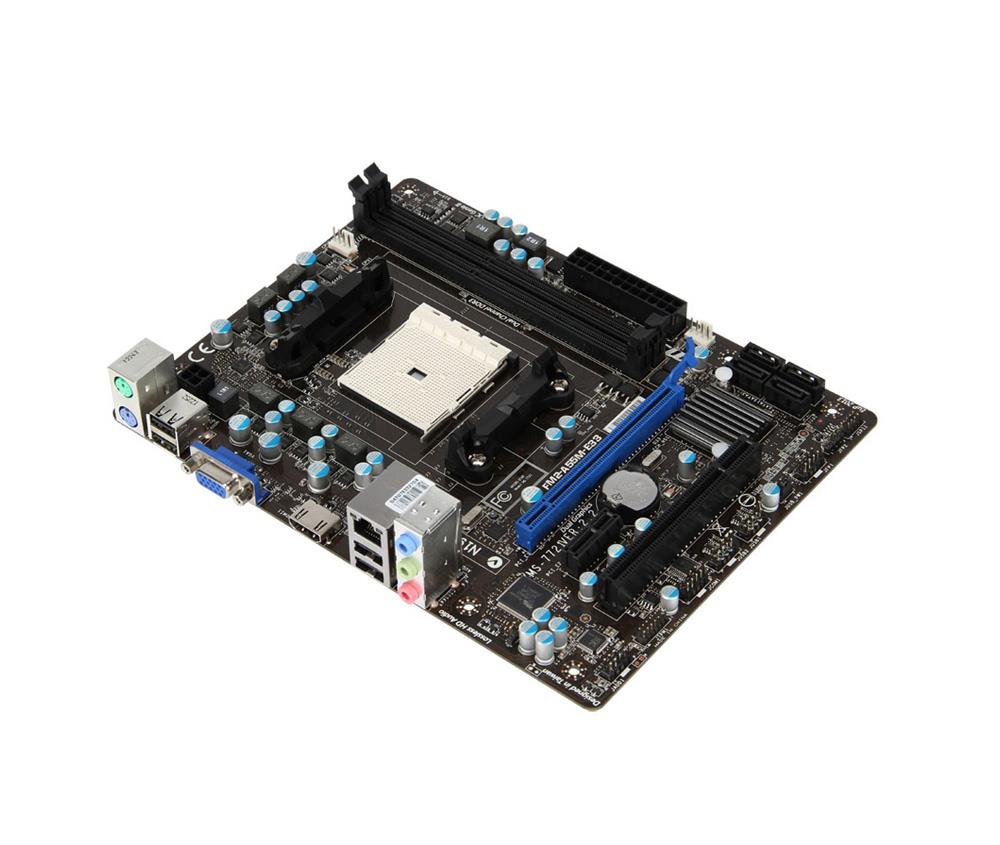 7721-006R MSI Fm2-a55m-e33 FlexATX Socket Fm2 AMD A55 Motherboard (Refurbished)