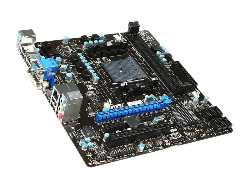7721-084R MSI Socket FM2+ Chipset A58 2 x DDR3 DIMM Non-ECC Unbuffered HDMI 6 x USB 2.0 Gigabit LAN (Refurbished)