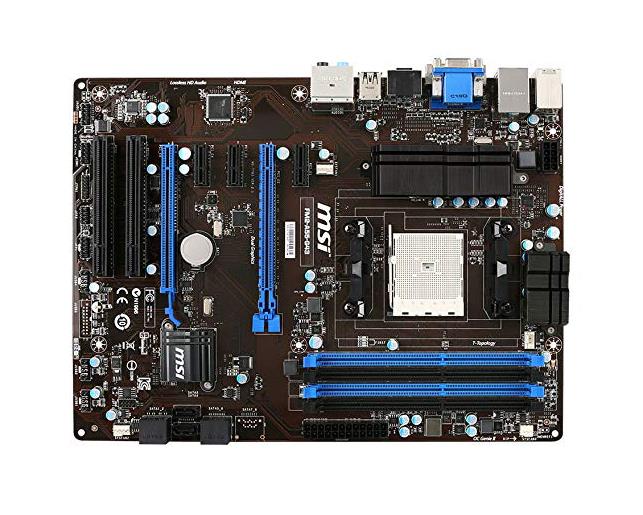 7793-013R MSI FM2-A55-G43 Socket FM2 AMD A55 Chipset AMD A10/A8/A6/A4 Series Processors Support DDR3 4x DIMM 6x SATA2 ATX Motherboard (Refurbished)
