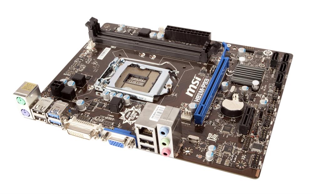 7817-019R MSI Intel H81 1150 DDR3 1066/1333/1600 2x DIMM Max 32GB 1x PCi Motherboard (Refurbished)