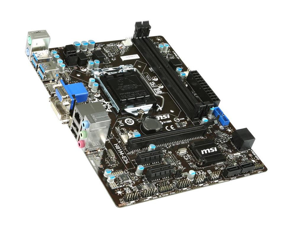 7817-058R MSI H81m-e34 Intel Socket 1150 Motherboard (Refurbished)