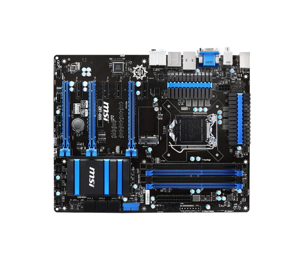7821-010R MSI Intel Z87 1150 DDR3 1066/1333/1600/1800/2133/2400/3000 Motherboard (Refurbished)