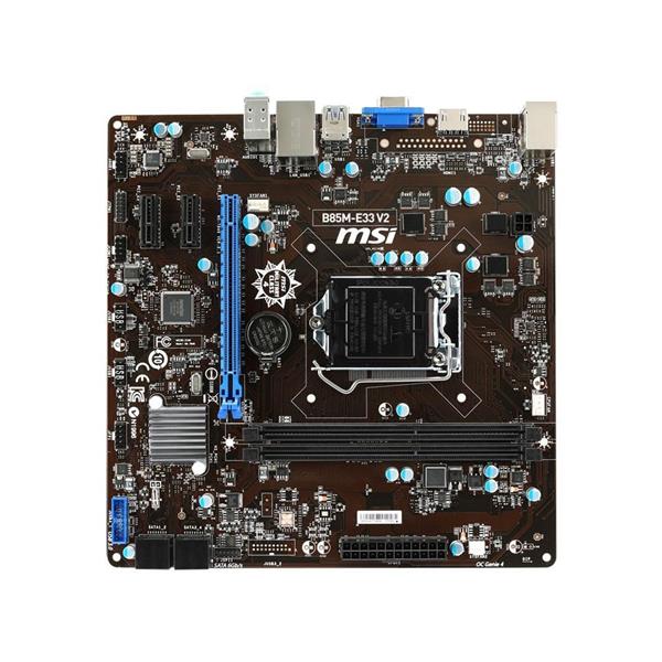 7846-005R MSI B85m-e33 V2 Micro-ATX LGA1150 Socket B85 Motherboard (Refurbished)