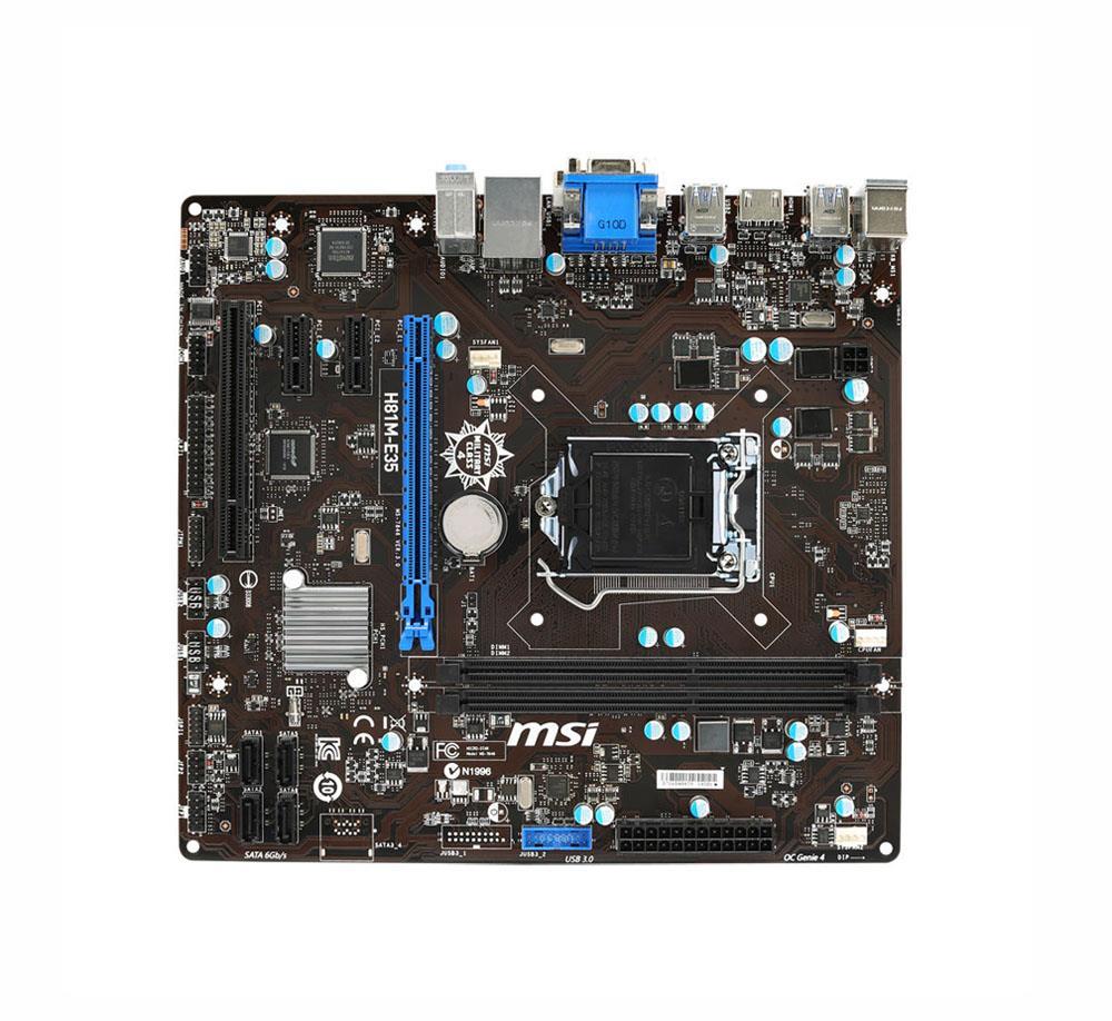 7846-030R MSI H81m-e35 Micro-ATX LGA1150 Socket H81 Motherboard (Refurbished)