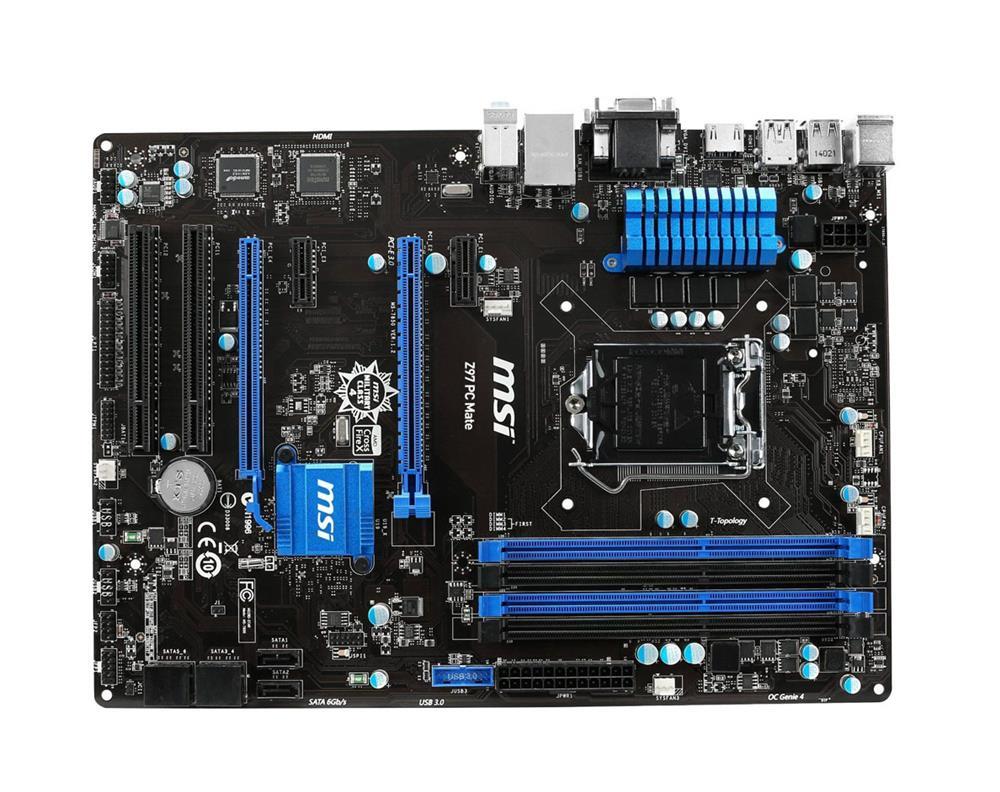 7850-004R MSI Socket 1150 Chipset Z97 4 x DDR3 DIMM 6 x SATA 6Gb/s PCIe 3.0 x16 USB 2.0 ATX System Board (Refurbished)