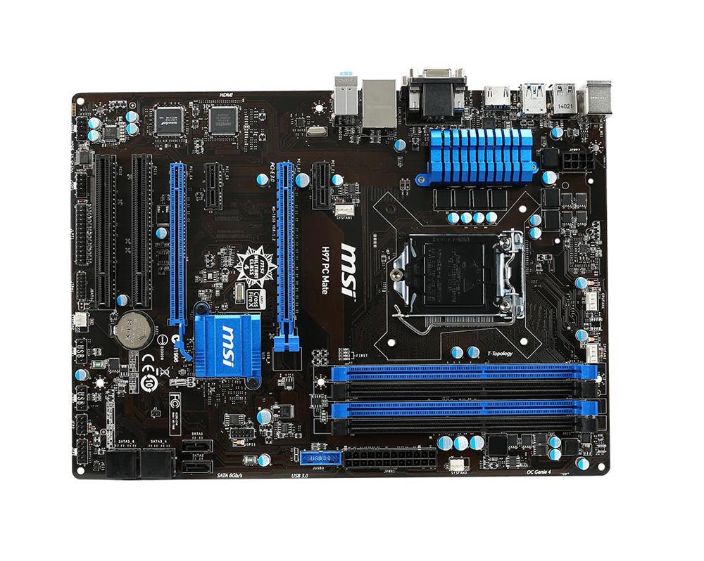 7850-005R MSI Socket 1150 Chipset H97 4 x DDR3 DIMM 6 x SATA 6Gb/s PCIe 3.0 x16 USB 2.0/3.0 ATX System Board (Refurbished)