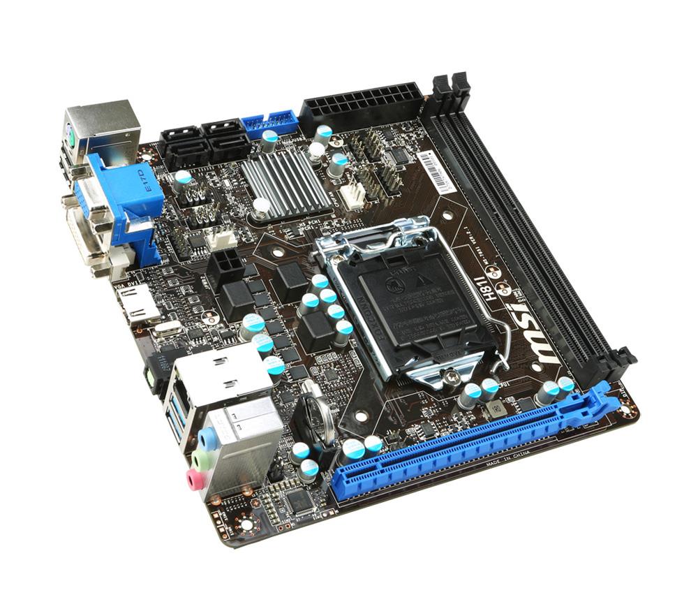 7851-040R MSI H81i Mini-itx LGA1150 Socket H81 USB 3.0 Motherboard (Refurbished)