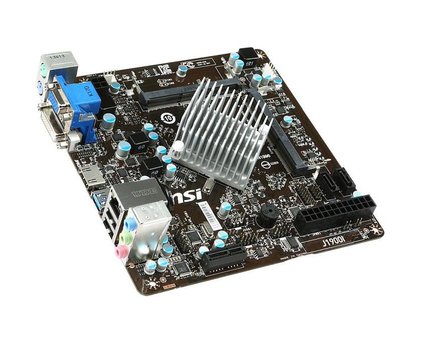 7877-002R MSI Socket-1170 2 x DDR3 2 x SATA 6Gb/s PCIe 2.0 USB 2.0 Mini-ITX System Board with Quad-Core 2.0GHz CPU (Refurbished)