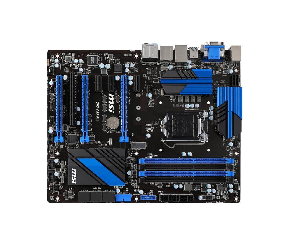 7921-001R MSI Socket-1150 Chipset Z97 DDR3 SATA 6GBps PCIe 3.0 x16 USB 3.0 ATX System Board (Refurbished)