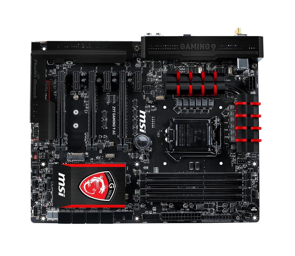 7926-001R MSI Socket-1150 Chipset Z97 Gaming 9 AC DDR3 SATA 6Gb/s PCIe 3.0 x16 USB 3.0 ATX System Board (Refurbished)