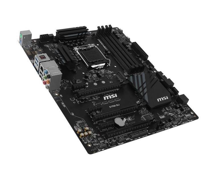 7998-018R MSI Z170A SLI Socket LGA 1151 Intel Z170 Chipset 6th Generation Core i7 / i5 / i3 / Pentium / Celeron Processors Support DDR4 4x DIMM 6x SATA 6.0Gb/s ATX Motherboard (Refurbished)