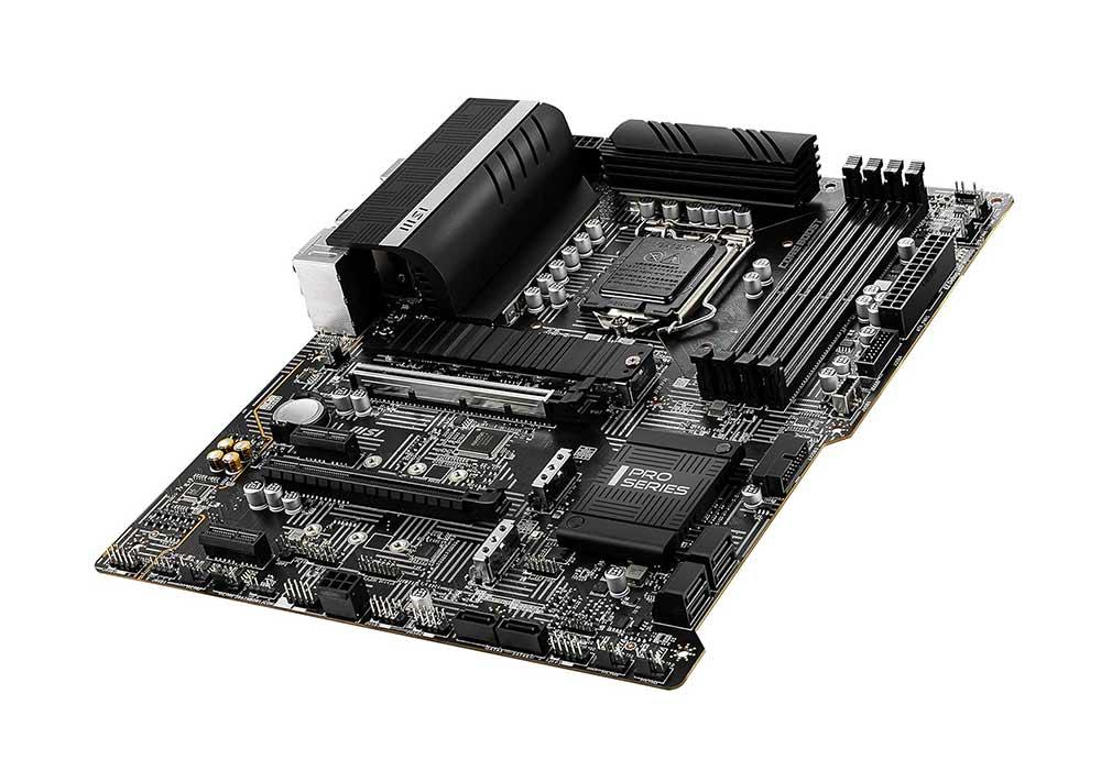 7D09-001R MSI Z590 PRO WIFI Socket LGA 1200 Intel Z590 Chipset Core / Pentium Gold / Celeron Processors Support DDR4 4x DIMM 6x SATA3 6.0Gb/s ATX Motherboard (Refurbished)