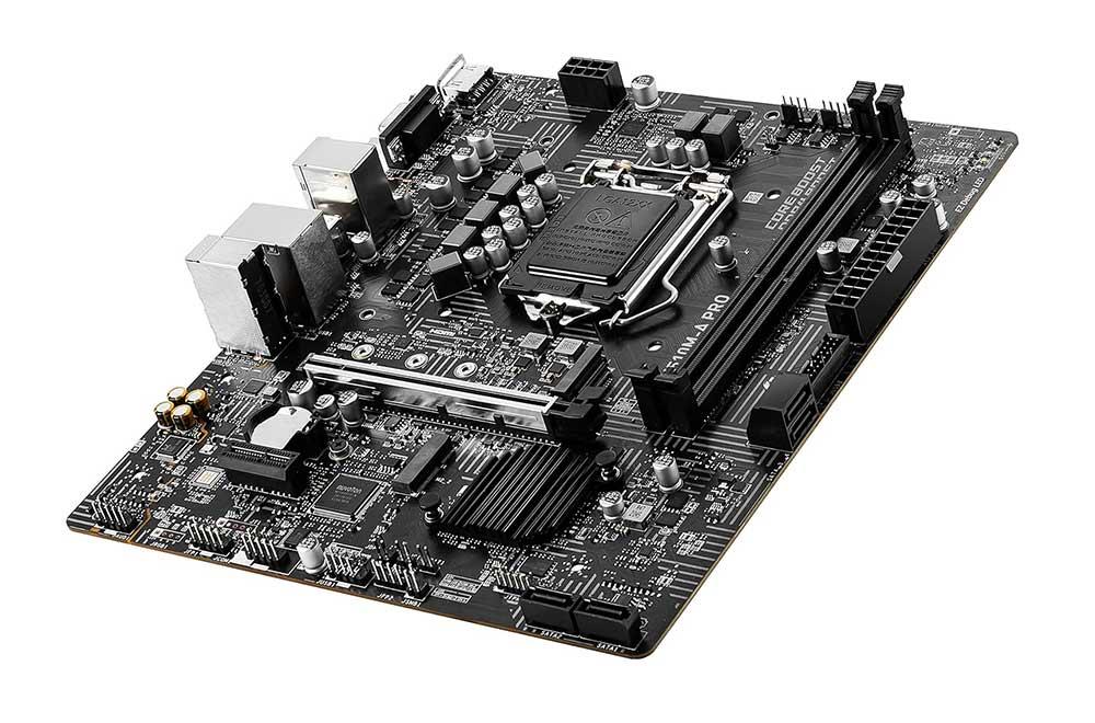 7D22-009R MSI H510M-A PRO Socket LGA 1200 Intel H510 Chipset Core / Pentium Gold / Celeron Processors Support DDR4 2x DIMM 4x SATA3 6.0Gb/s Micro-ATX Motherboard (Refurbished)