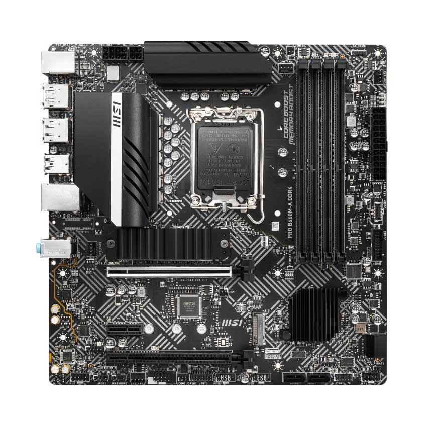 7D43-001R MSI Socket LGA 1700 Intel B660 Chipset 13th/12th Generation Core / Pentium / Gold / Celeron Processors Support DDR4 4x DIMM 4x SATA3 Micro-ATX Motherboard (Refurbished)