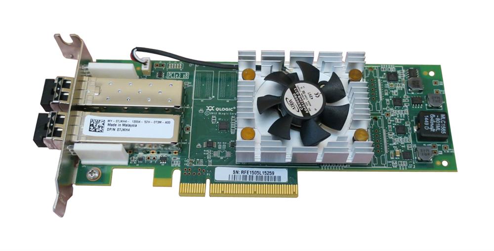 7JKH4 Dell QLE2662 16Gbps Gen 5 Dual-port Fibre Channel to PCI Express Network Adapter