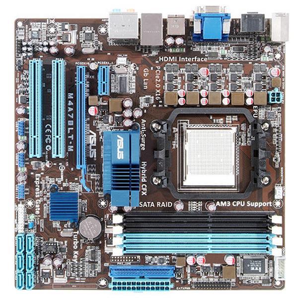 80-MIBBJ5-G0A04-N ASUS M4A78LT-M Socket AM3 AMD 760G + SB710 Chipset AMD Phenom II/ AMD Athlon II/ AMD Sempron 100 Series Processors Support DDR3 4x DIMM 6x SATA 3.0Gb/s Micro-ATX Motherboard (Refurbished)