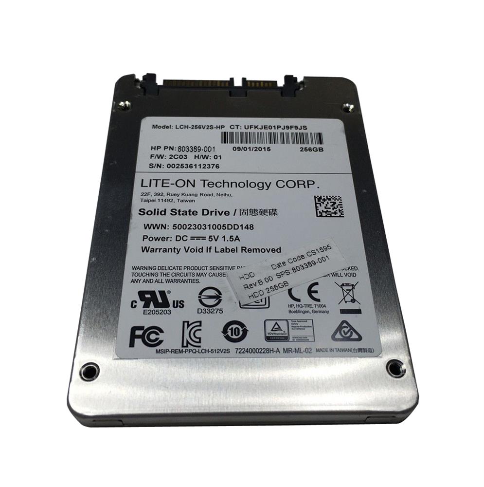 803389-001 HP 256GB TLC SATA 6Gbps 2.5-inch Internal Solid State Drive (SSD)