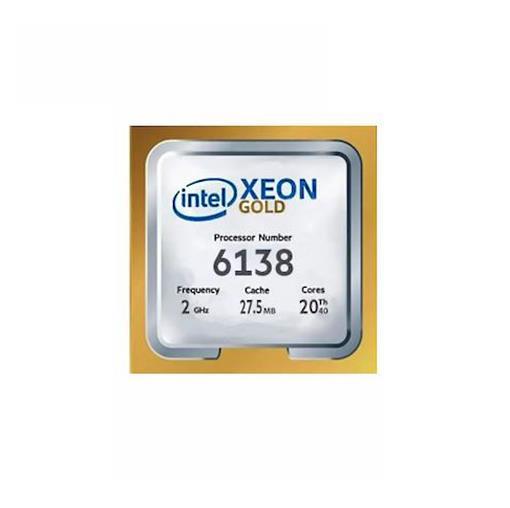870968-L21 HPE 2.00GHz 10.40GT/s UPI 27.5MB L3 Cache Intel Xeon Gold 6138 20-Core Processor Upgrade for DL360 Gen10 Server