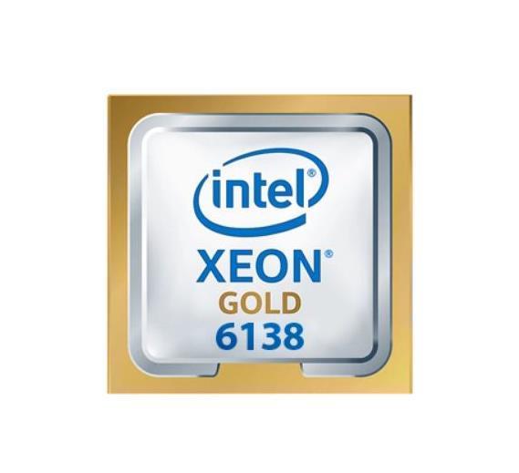 872835-B21 HPE 2.00GHz 10.40GT/s UPI 27.5MB L3 Cache Intel Xeon Gold 6138 20-Core Processor Upgrade for DL560 Gen10 Server