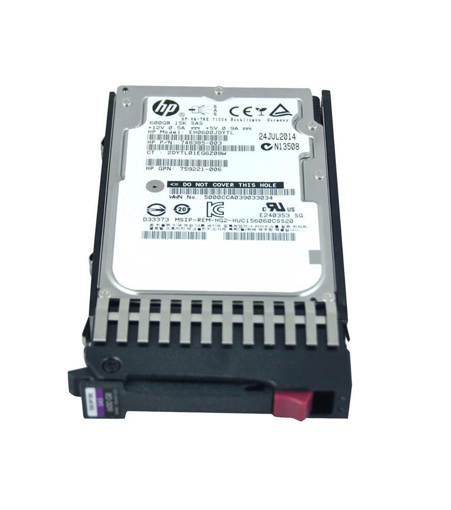 872844-S21 HP 600GB 15000RPM SAS 12Gbps 2.5-inch Internal Hard Drive