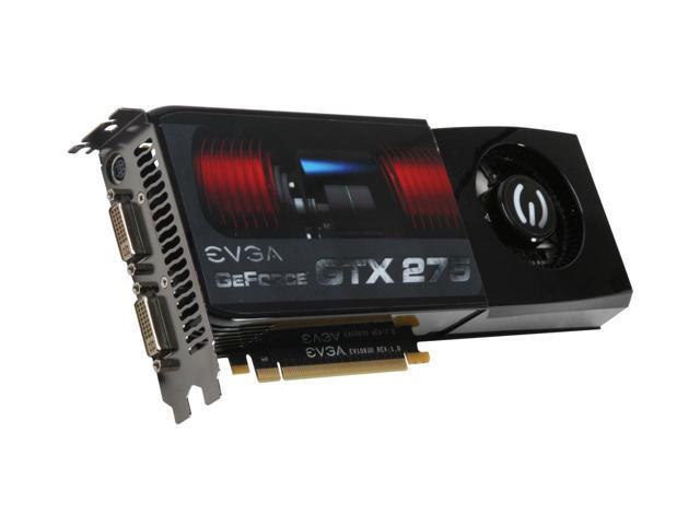896-P3-1171-AR EVGA Nvidia GeForce GTX 275 896MB DDR3 448-Bit PCI-Express 2.0 x16 HDCP Ready/ SLI Supported Video Graphics Card