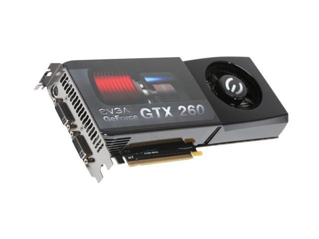 896-P3-1257-TX EVGA Nvidia GeForce GTX 260 896MB GDDR3 448-Bit HDCP Ready/ SLI Supported PCI-Express 2.0 x16 Video Graphics Card