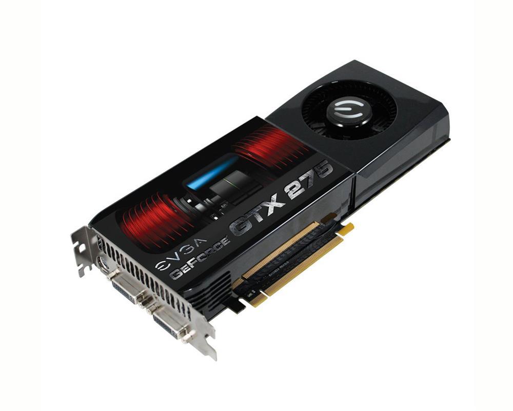 896P31170TR EVGA Nvidia GeForce GTX 275 896MB DDR3 448-Bit Dual DVI / HDTV Out PCI-Express 2.0 Video Graphics Card