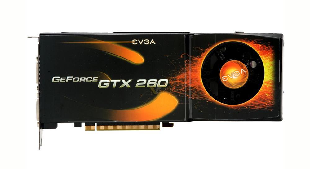 896P31264KR EVGA GeForce GTX 260 896MB GDDR3 448-Bit PCI Express 2.0 x16 Dual DVI/ HDTV/ S-Video Out/ HDCP Ready/ SLI Supported Video Graphics Card