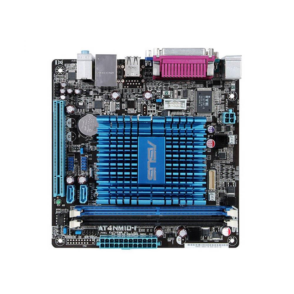 90-MIBD30-G0EAY0KZ ASUS AT4NM10-I Intel NM10 Chipset Intel Atom NM10 Processors Support DDR2 2x DIMM 2x SATA 3.0Gb/s Mini-ITX Motherboard (Refurbished)
