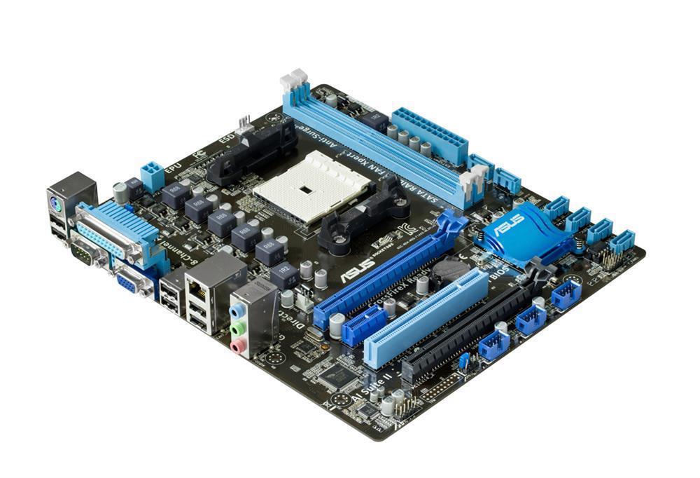90-MIBHJ0-G0EAY0GZ ASUS Socket FM1 AMD A55 Chipset AMD A-Series/ AMD E2-Series Processors Support DDR3 2x DIMM 6x SATA 3.0Gb/s Micro-ATX Motherboard (Refurbished)