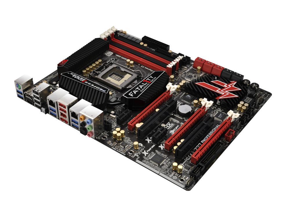 90-MXGL60-A0UAYZ ASRock Fatal1ty Z77 Professional Socket LGA 1155 Intel Z77 Chipset 3rd/2nd Generation Core i7 / i5 / i3 / Pentium / Celeron / Xeon Processors Support DDR3 4x DIMM 2x SATA3 6.0Gb/s ATX Motherboard (Refurbished)