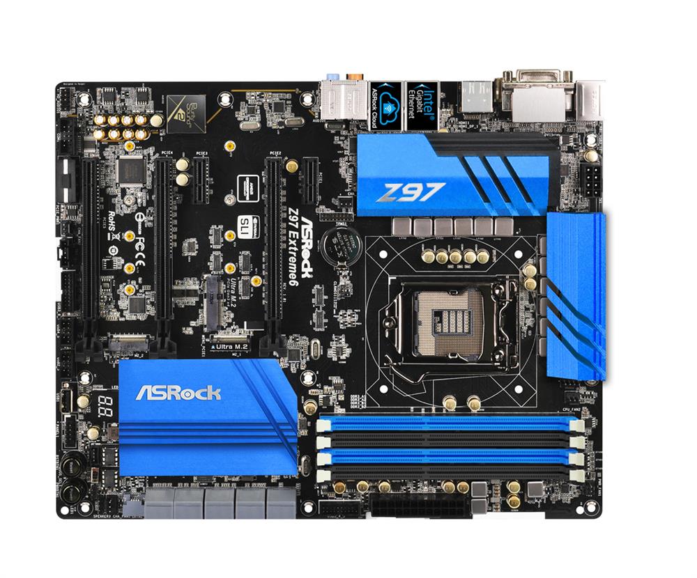 90-MXGTE0-A0UAYZ ASRock Z97 Extreme6 Motherboard 5th/4th Generation Core i7/i5/i3/pentiu (Refurbished)