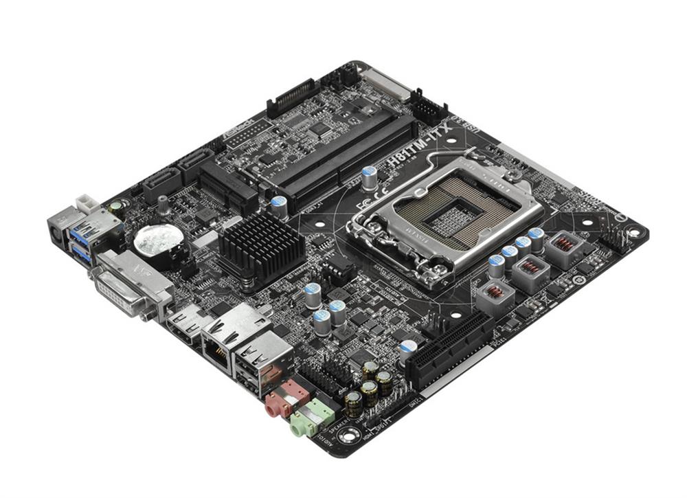 90-MXGVM0-AOUAYZ ASRock Socket-LGA1150 Chipset H81 Thin Mini-ITX System Board (Refurbished)