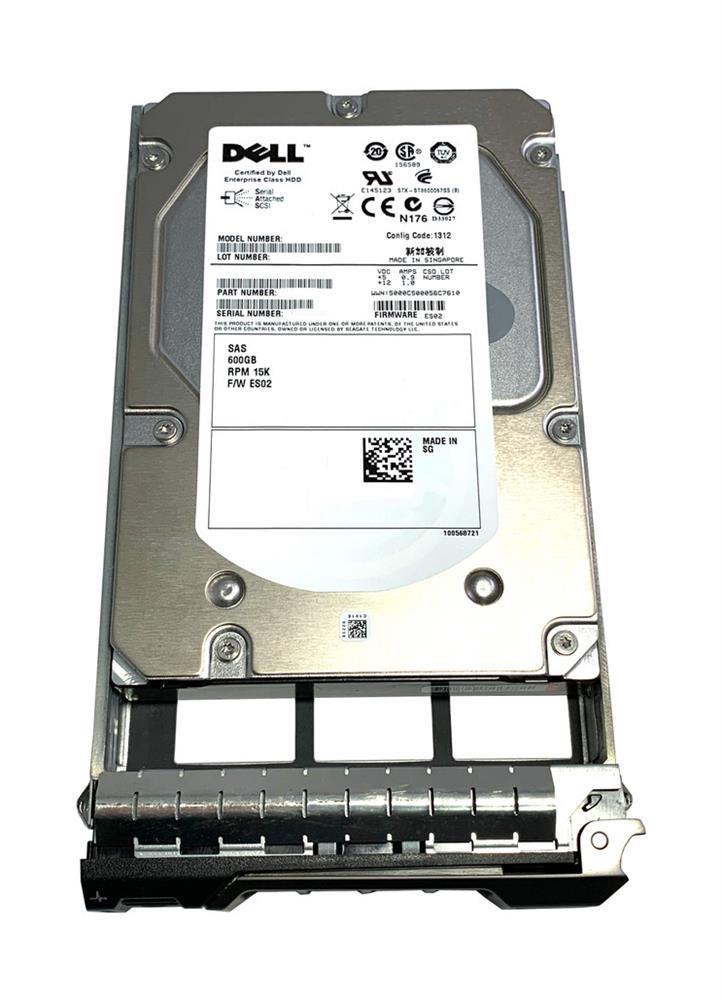 907JJ Dell 600GB 15000RPM SAS 6Gbps Hot Swap 3.5-inch Internal Hard Drive with Tray for PowerEdge Servers
