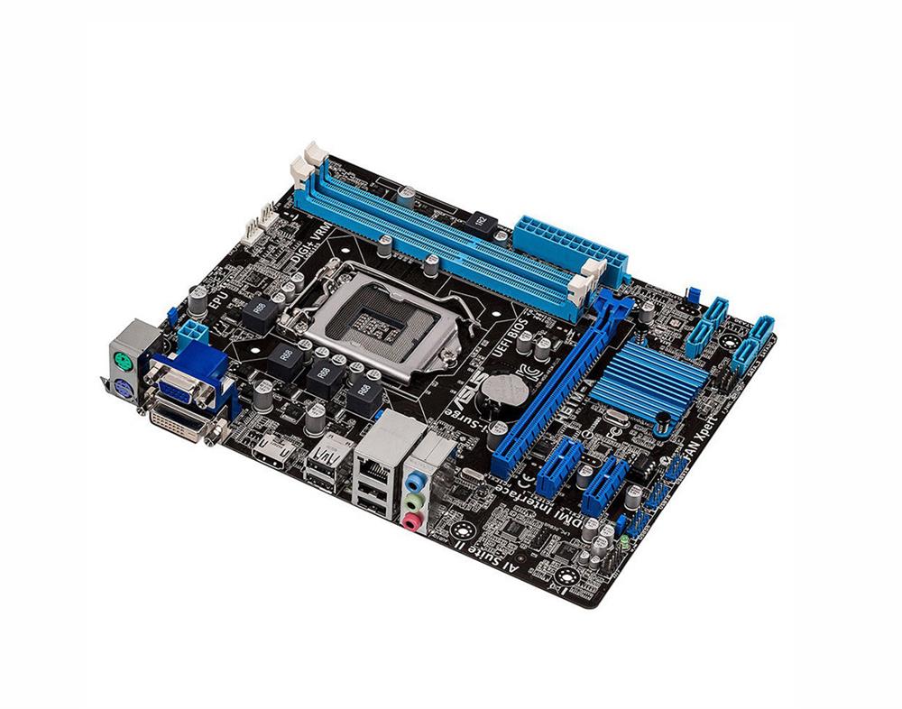 90MB0FB0-M0EAY0 ASUS H61M-A Socket LGA 1155 Intel H61 Chipset 3rd/2nd Generation Core i7 / i5 / i3 / Pentium / Celeron Processors Support DDR3 2x DIMM 4x SATA 3.0Gb/s uATX Motherboard (Refurbished)