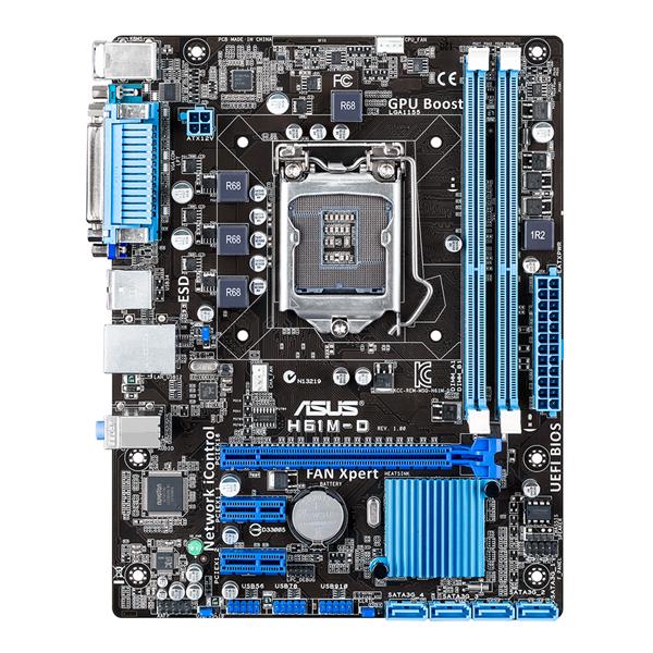 90MB0GS0-M0EAY0 ASUS LGA1155 Socket H61 Gigabit Lan Onboard-Graphic CPU Motherboard (Refurbished)
