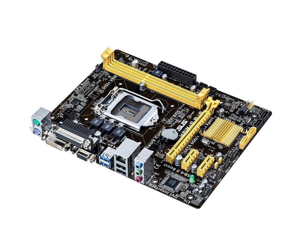 90MB0HW0-M0EAY0 ASUS H81m-d Plus Socket LGA1150 Intel H81 2x DDR3 Max.16GB D-sub Motherboard (Refurbished)
