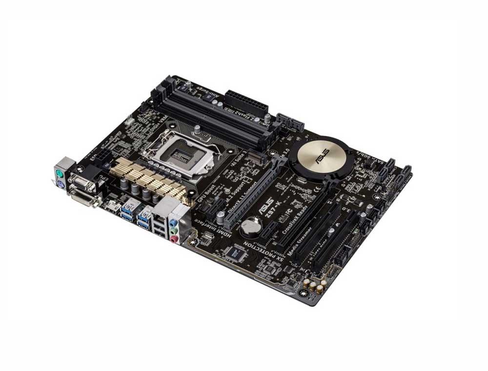 90MB0IP0-M0EAY0 ASUS Z97-K Intel Z97 Chipset 5th/ 4th Generation Core i7/ Core i5/ Core i3/ Pentium/ Celeron Processors Supports Socket 1150 ATX Motherboard (Refurbished)