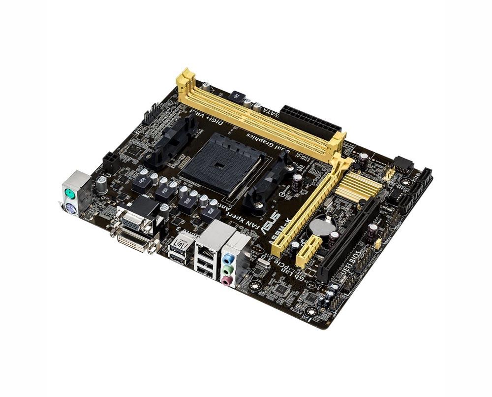 90MB0IY0-M0EAY0 ASUS A58M-K Athlon/A-Series Processor Support AMD A58 FCH (Bolton D2) Chipset Socket FM2+ micro-ATX Motherboard (Refurbished)