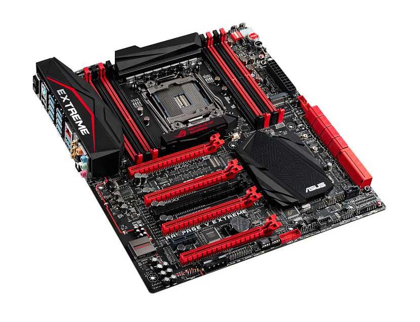 90MB0JG0-M0EAY0 ASUS ROG RAMPAGE V EXTREME Socket LGA 2011-v3 Intel X99 Chipset Core i7 Processors Support DDR4 8x DIMM SATA 6.0Gb/s Extended-ATX Motherboard (Refurbished)